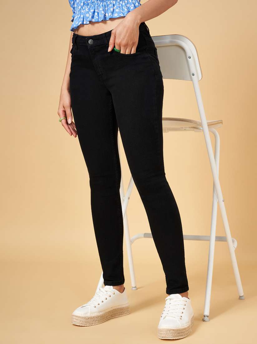 Buy YU by Pantaloons Women Skinny Fit Low Distress Jeans Jeans for Women 21723218 Myntra