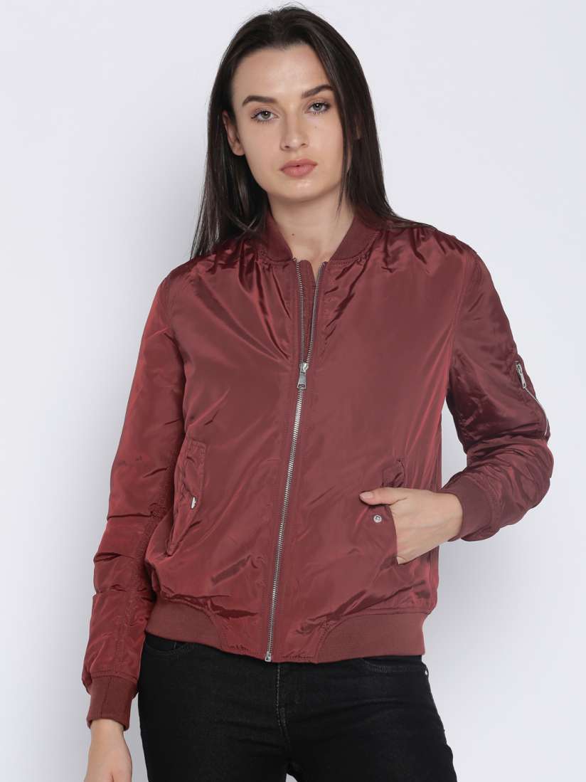 Red bomber jacket forever 21 sale