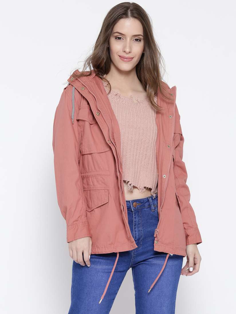 Buy FOREVER 21 Women Pink Solid Tailored Jacket Jackets for Women 2172730 Myntra