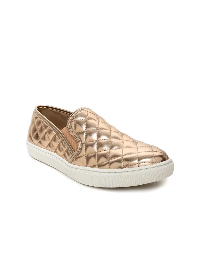 Buy Steve Madden Women Gold Toned ECENTRCQ Slip On Sneakers Casual Shoes for Women 2173525 Myntra