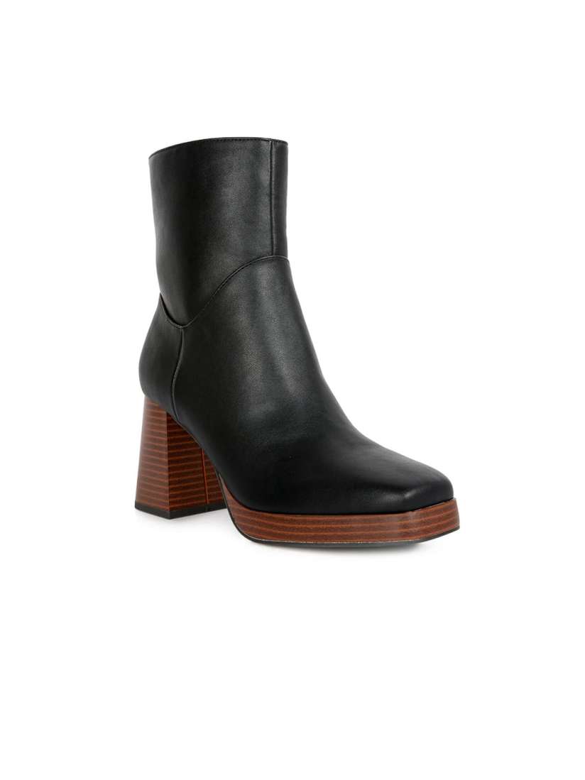 Buy London Rag Women Square Toe Block Heel High Top Winter Boots Boots for Women 21736896 Myntra