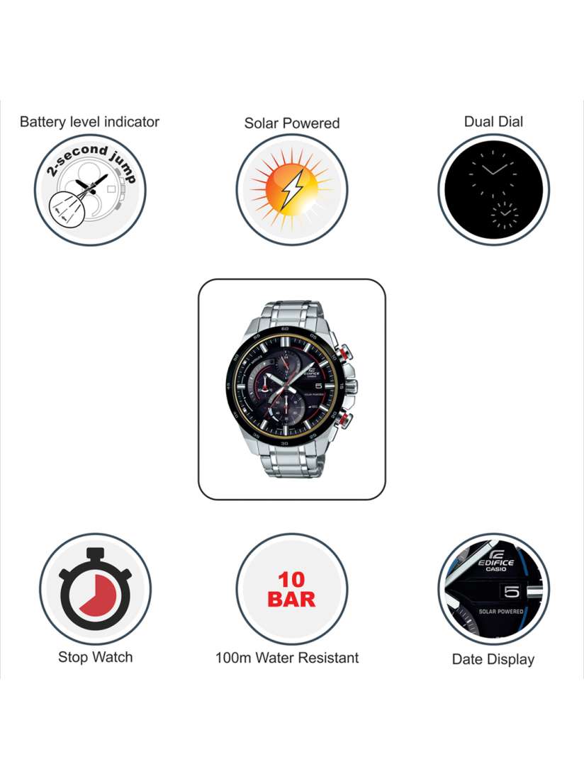 Buy Casio Edifice Men Black Analogue watch EX378 Watches for Men 2174615 Myntra