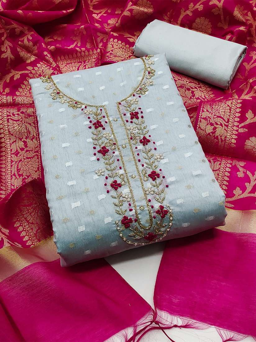 Buy KALINI Woven Design Banarasi Unstitched Dress Material Dress Material for Women 21746272 Myntra
