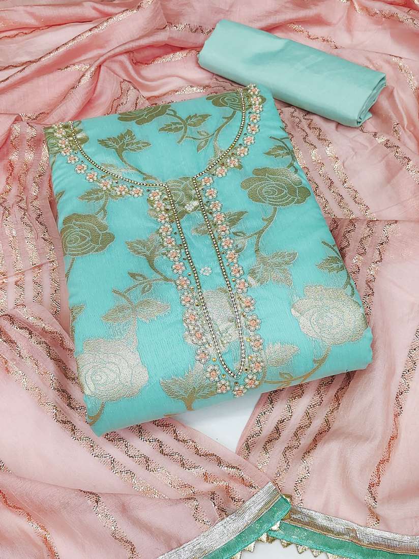 Myntra unstitched churidar materials top