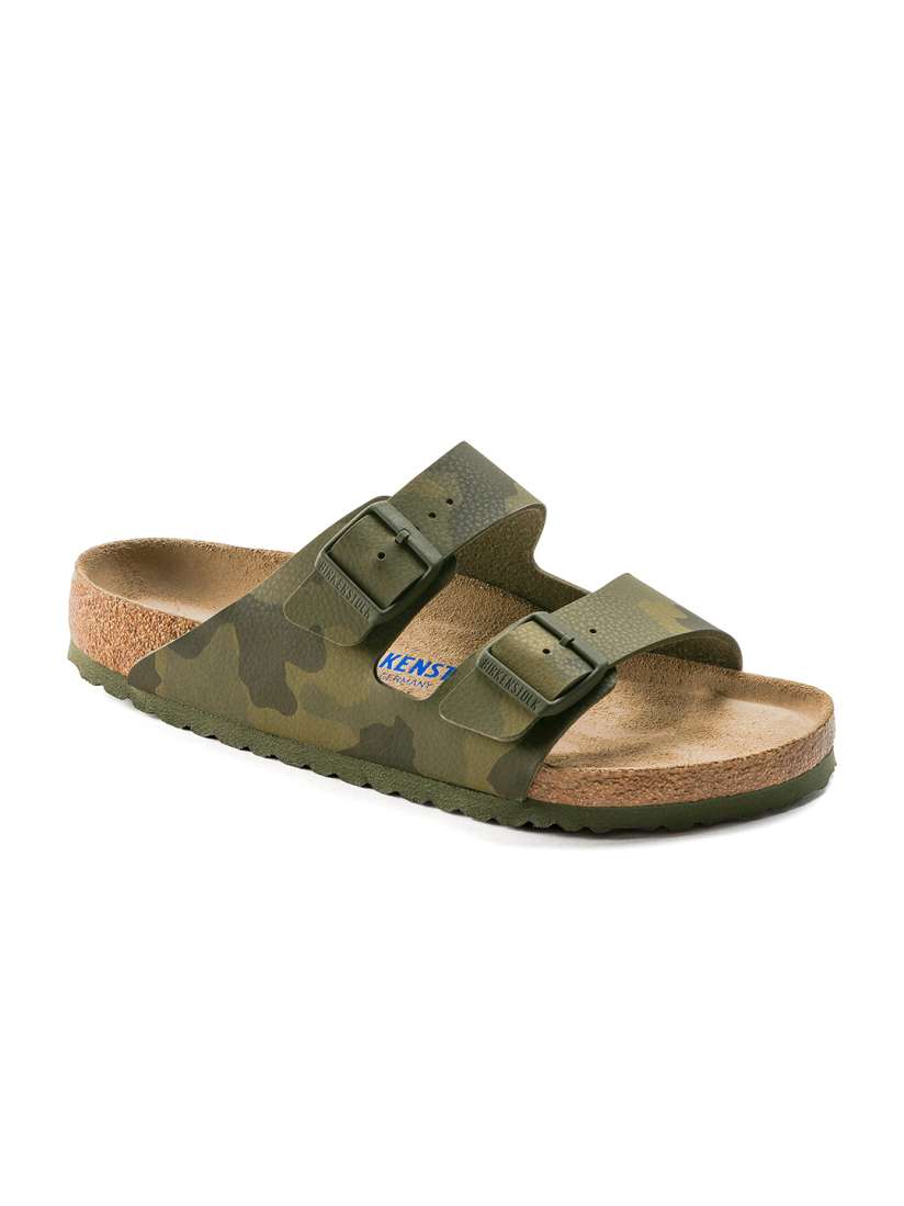 Buy Birkenstock Arizona Soft Footbed Desert Soil Camo Green Narrow Width Two Strap Sandals Sandals for Unisex 21746794 Myntra