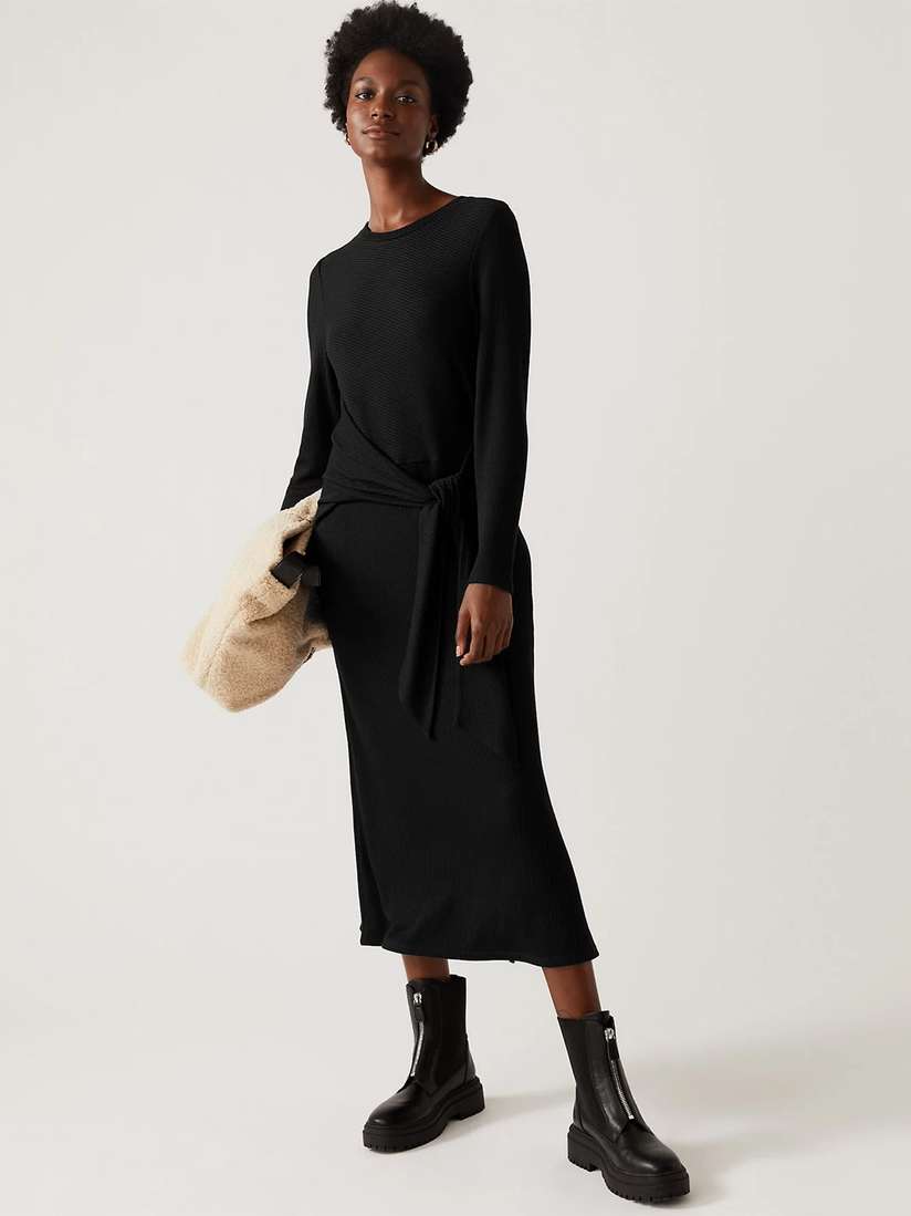 Robe Pull Mark Et Spencer Robe Femme ALLIA ROBE NOIR