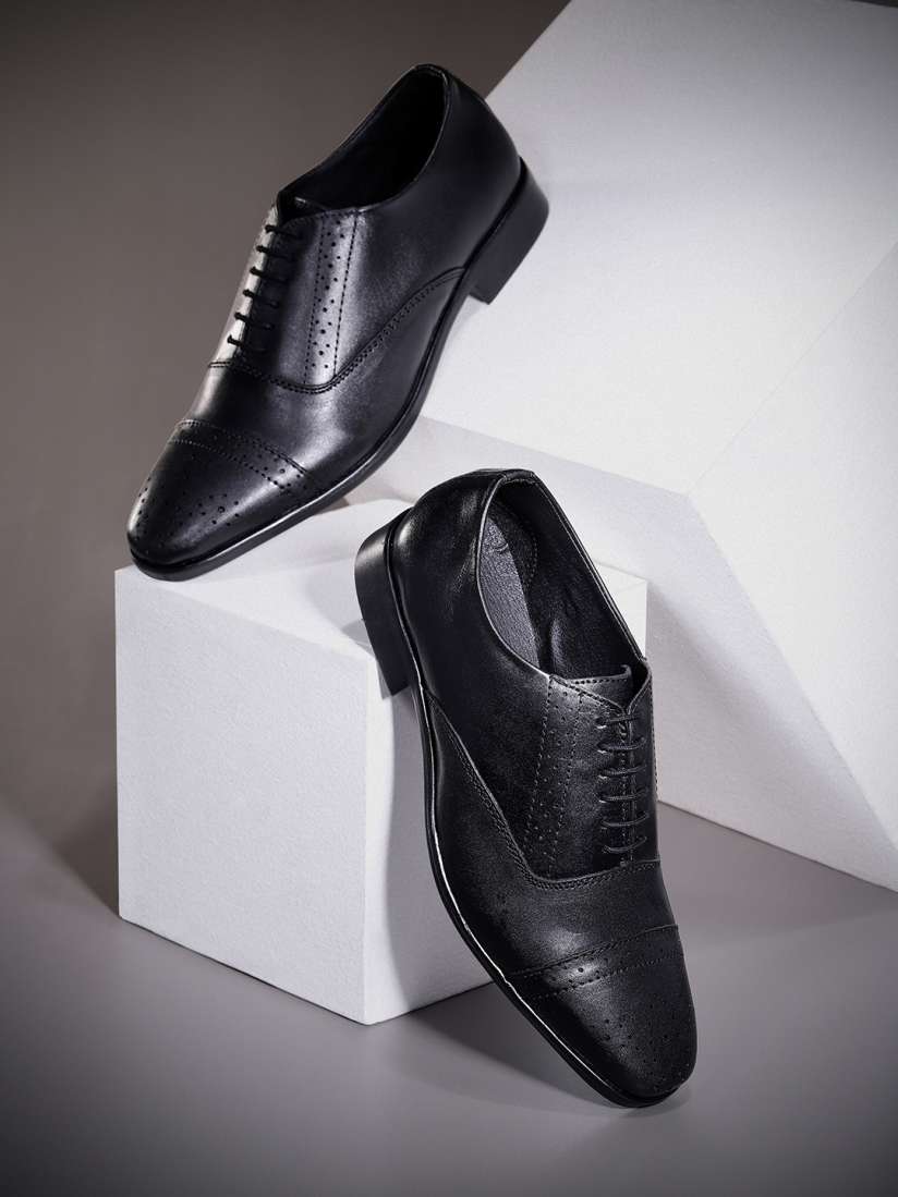Myntra leather shoes new arrivals