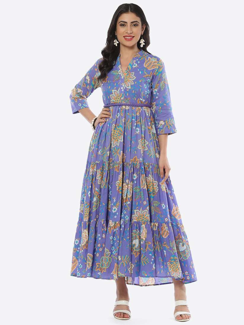 Buy Biba Floral Printed Maxi Dress Dresses for Women 21756566 Myntra