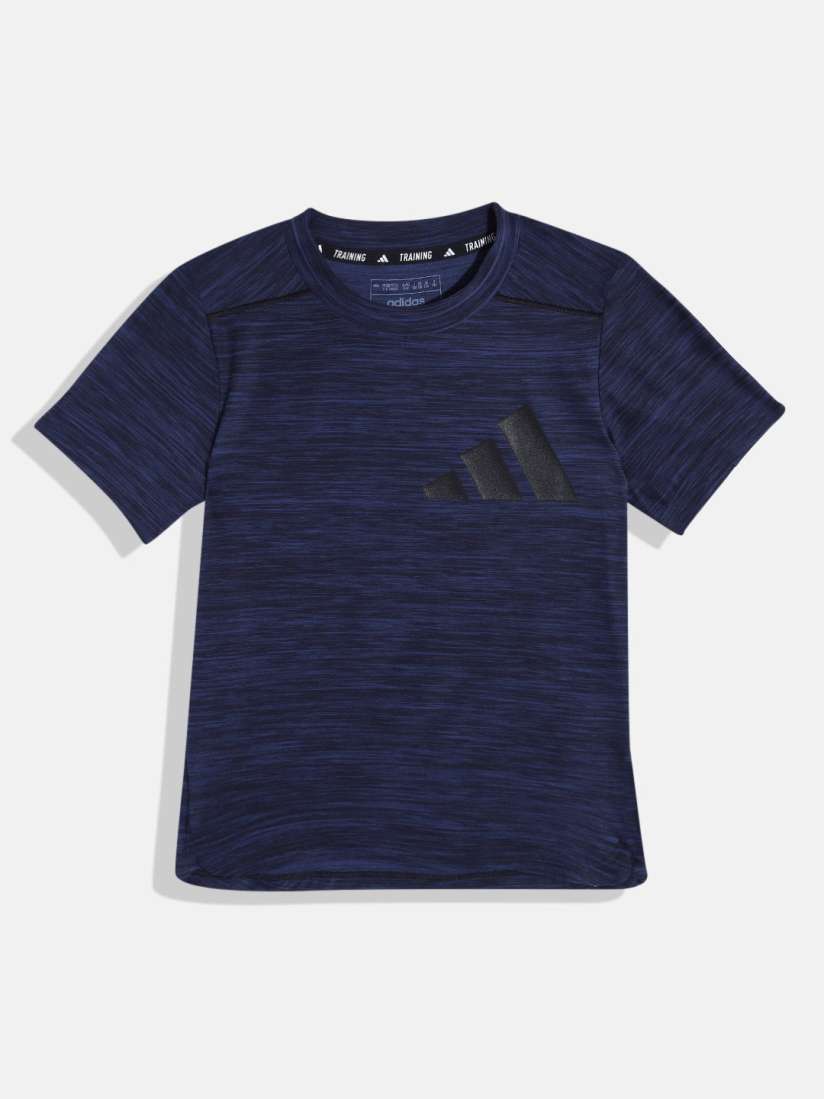Buy ADIDAS Boys Striped Ti Heath Tee Aeroready Sports T shirt Tshirts for Boys 21758538 Myntra