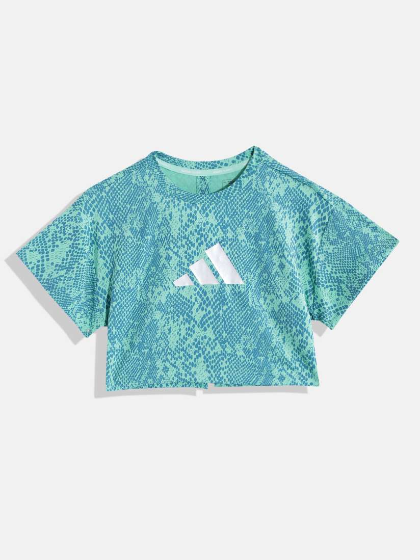 Buy ADIDAS Girls Abstract Dots Printed Aeroready G TI AOP Tee Training T shirt Tshirts for Girls 21758588 Myntra