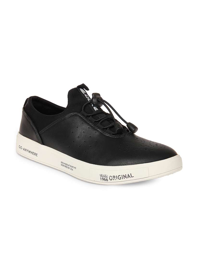 Buy Duke Men Black Colourblocked Canvas Mid Top Derbys Casual Shoes for Men 2176563 Myntra