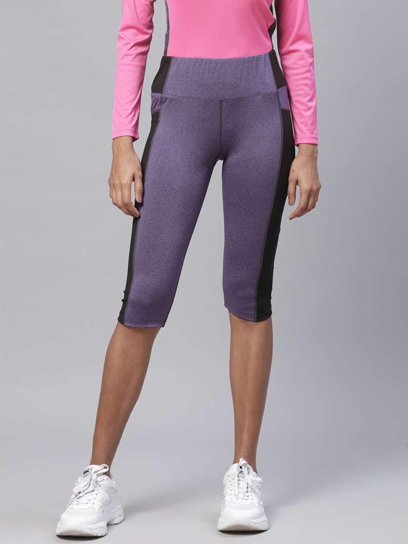 Purple workout capris cheap