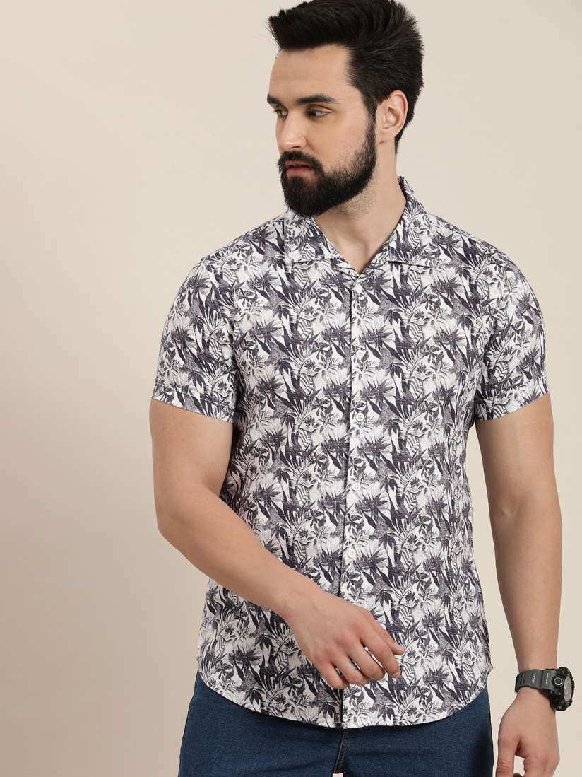 Buy Moda Rapido Slim Fit Tropical Printed Pure Cotton Casual Shirt Shirts for Men 21773446 Myntra