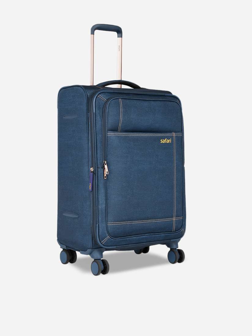 Buy Safari Denim Plus Soft Sided Cabin Trolley Bag Trolley Bag for Unisex 21776302 Myntra