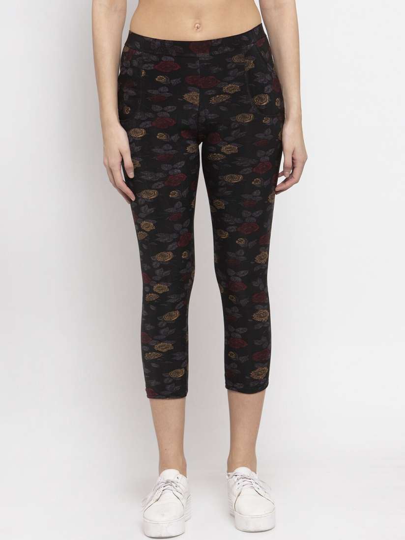 Printed jeggings myntra store