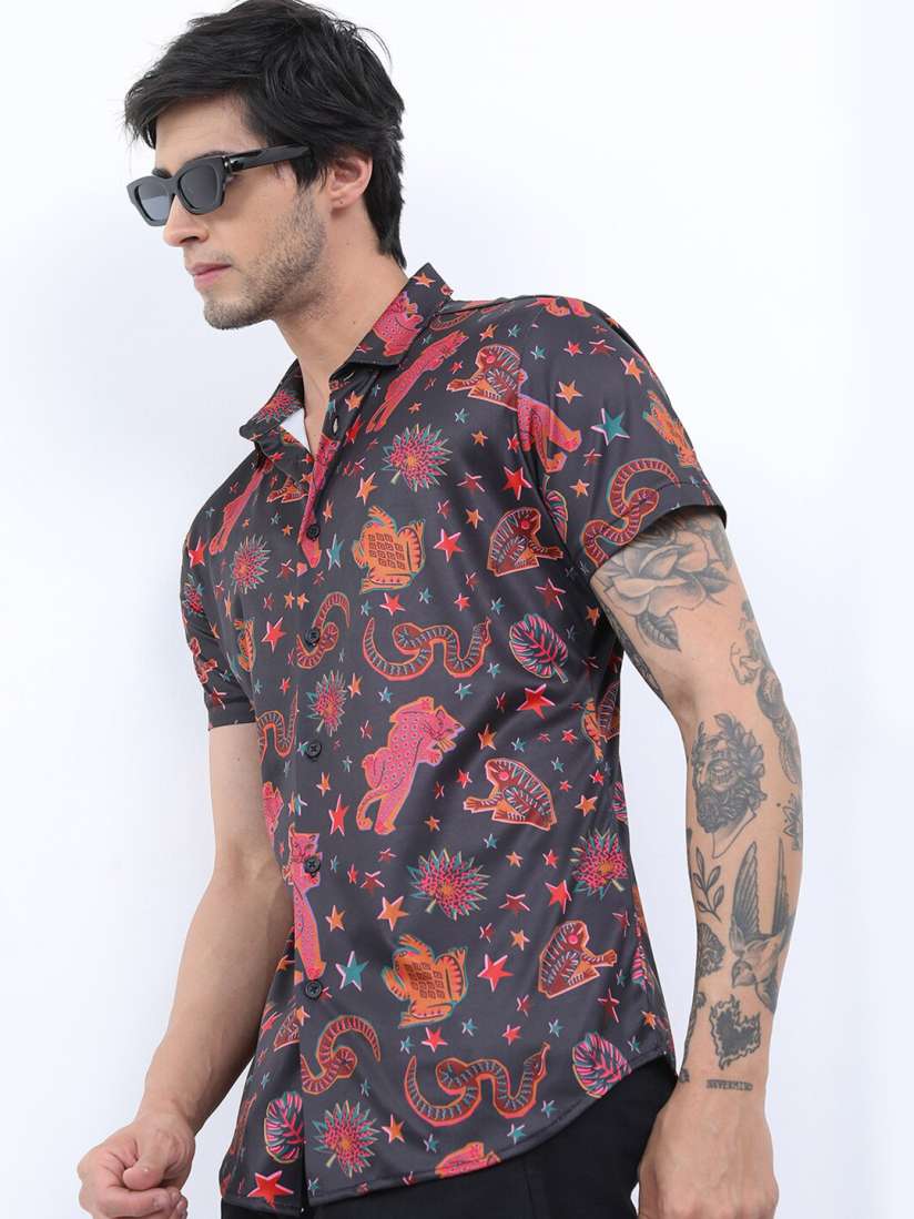 Buy KETCH Men Slim Fit Printed Party Wear Shirt Shirts for Men 21789140 Myntra