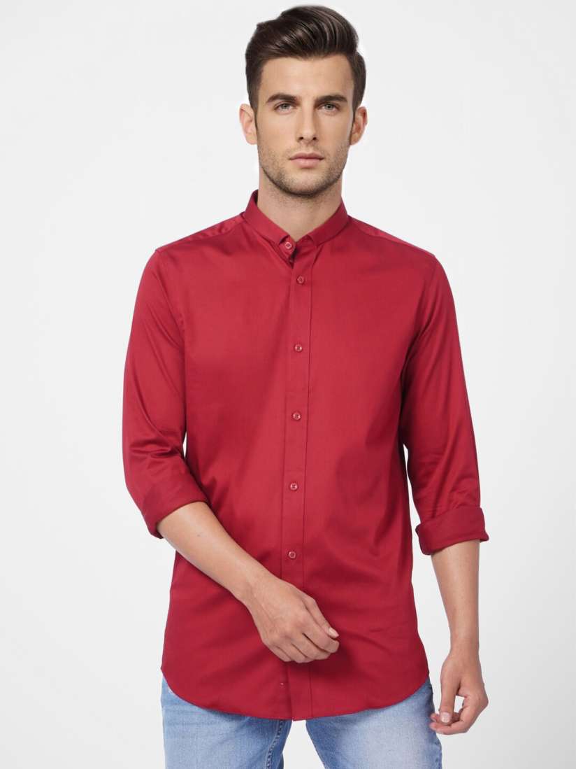 Buy Jack Jones Spread Collar Regular Fit Casual Cotton Shirt Shirts for Men 21793226 Myntra