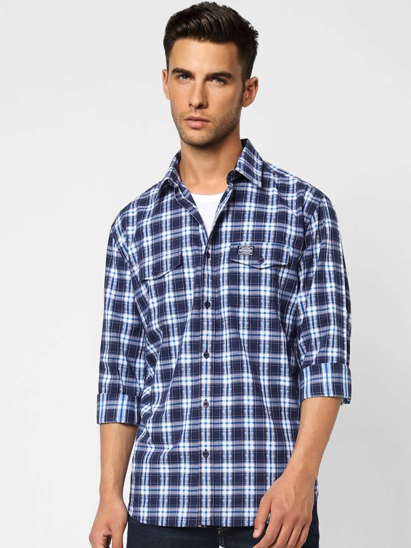 Buy Jack Jones Men Checked Cotton Casual Shirt Shirts for Men 21793360 Myntra