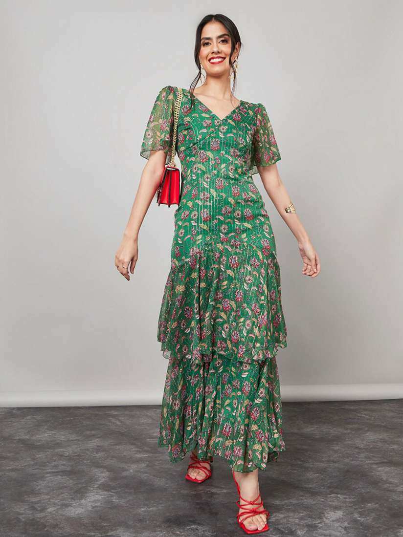 Buy Styli Floral Printed Maxi Dress Dresses for Women 21794498 Myntra
