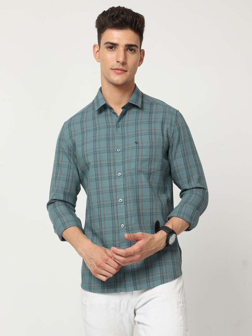 Buy Classic Polo Men Slim Fit Tartan Checked Cotton Casual Shirt Shirts for Men 21801236 Myntra