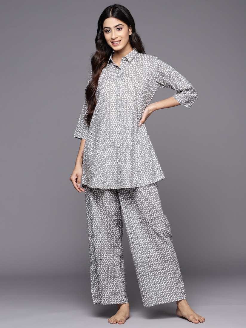 Buy Libas Printed Cotton Night suit Night suits for Women 21810596 Myntra