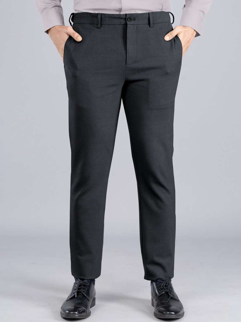 Buy The Pant Project Men Slim Fit Mid Rise Wrinkle Free Soft Stretch Comfort Formal Trousers Trousers for Men 21811926 Myntra