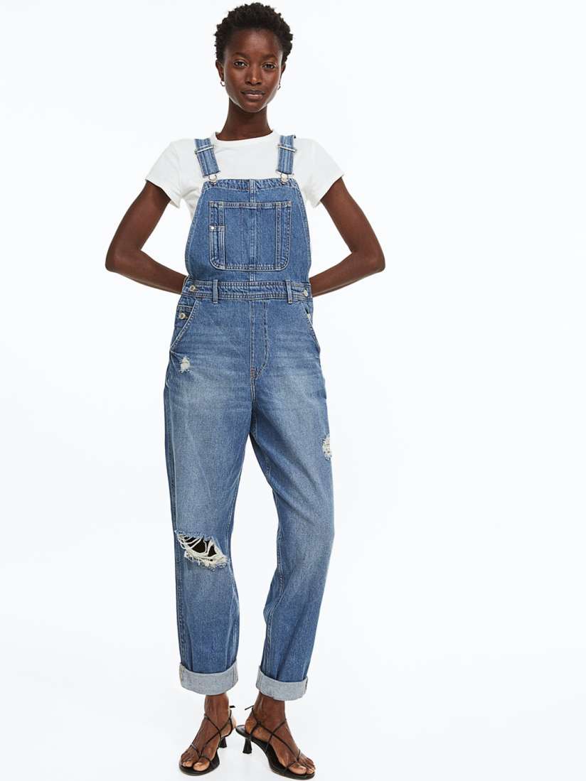 Mom fit dungarees on sale