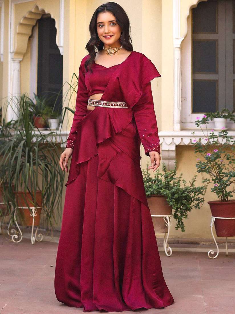 Saree gown myntra on sale