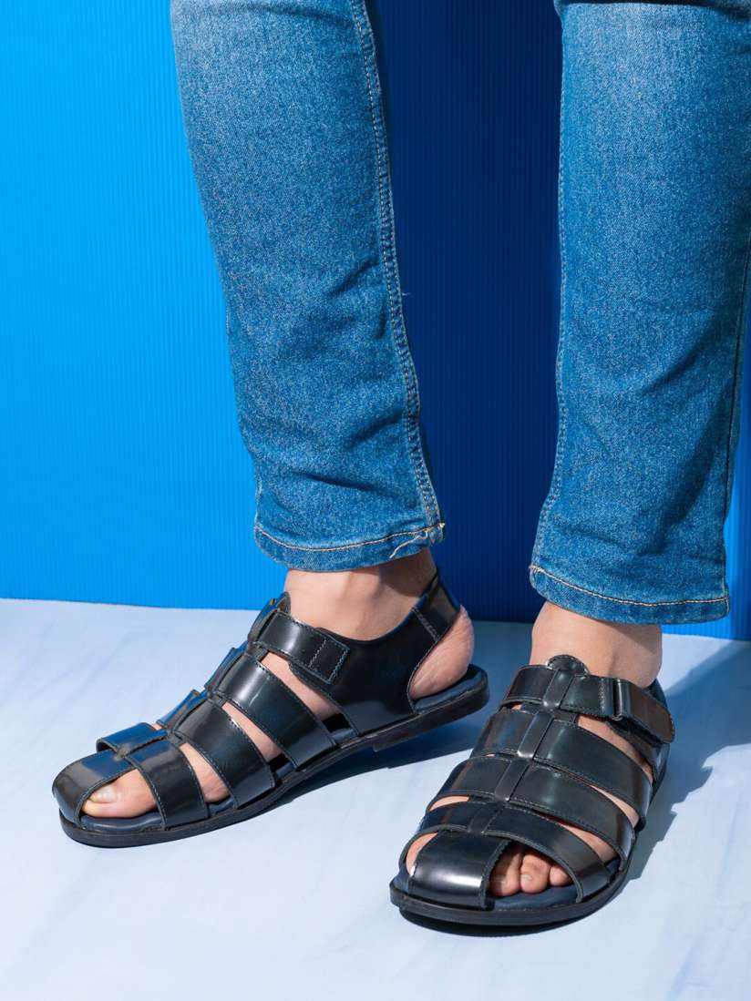 Buy One8 Men Leather Fisherman Sandals Sandals for Men 21821600 Myntra