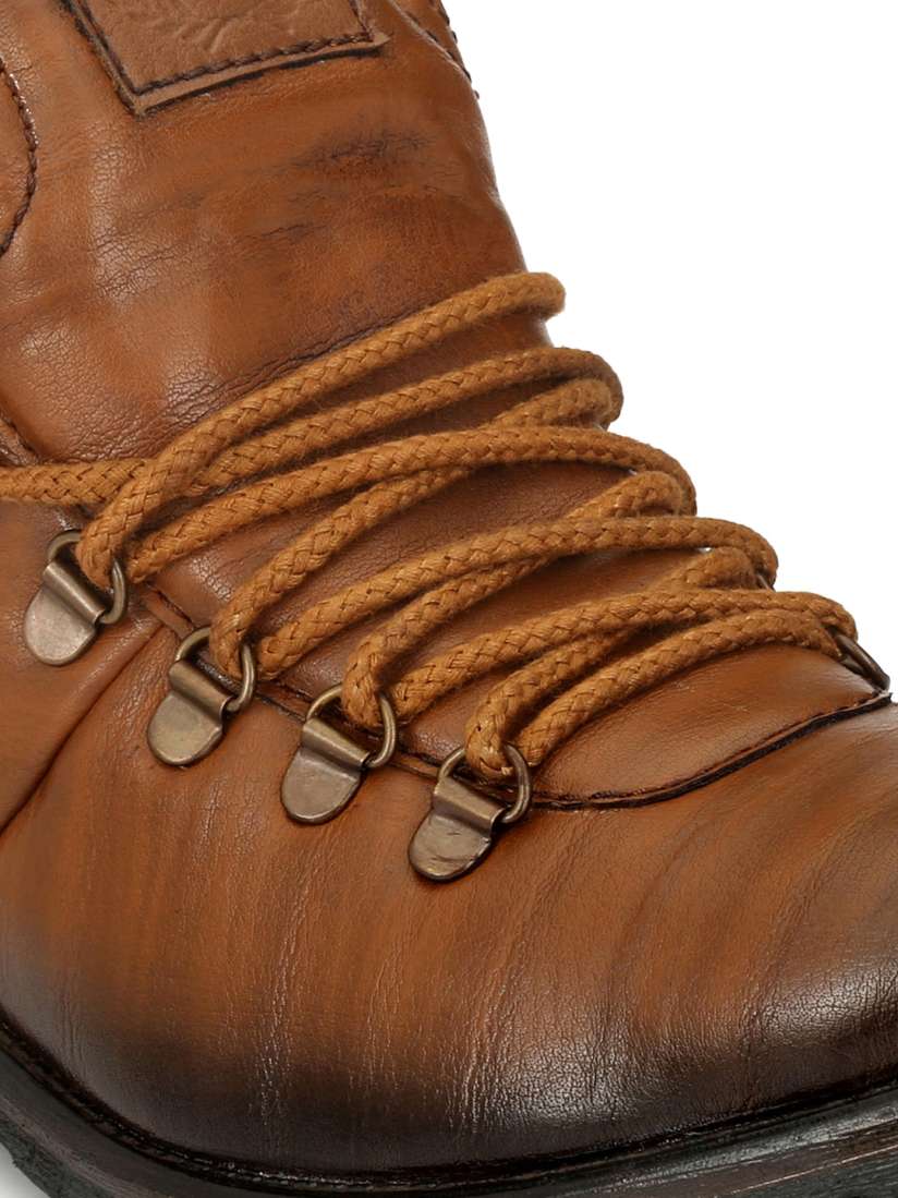 Buy Alberto Torresi Men Tan Brown Flat Boots Boots for Men 2182445 Myntra