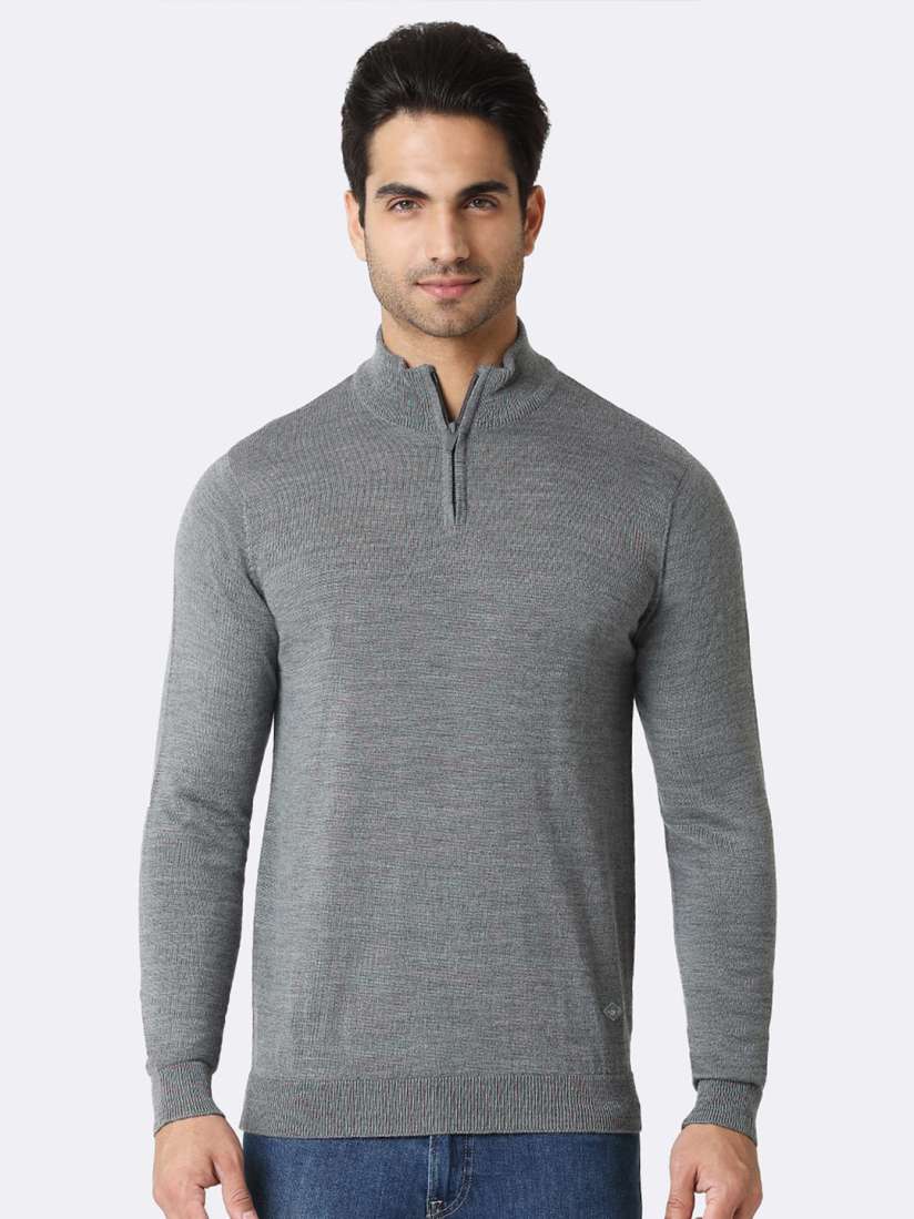 Half high neck sweater shop