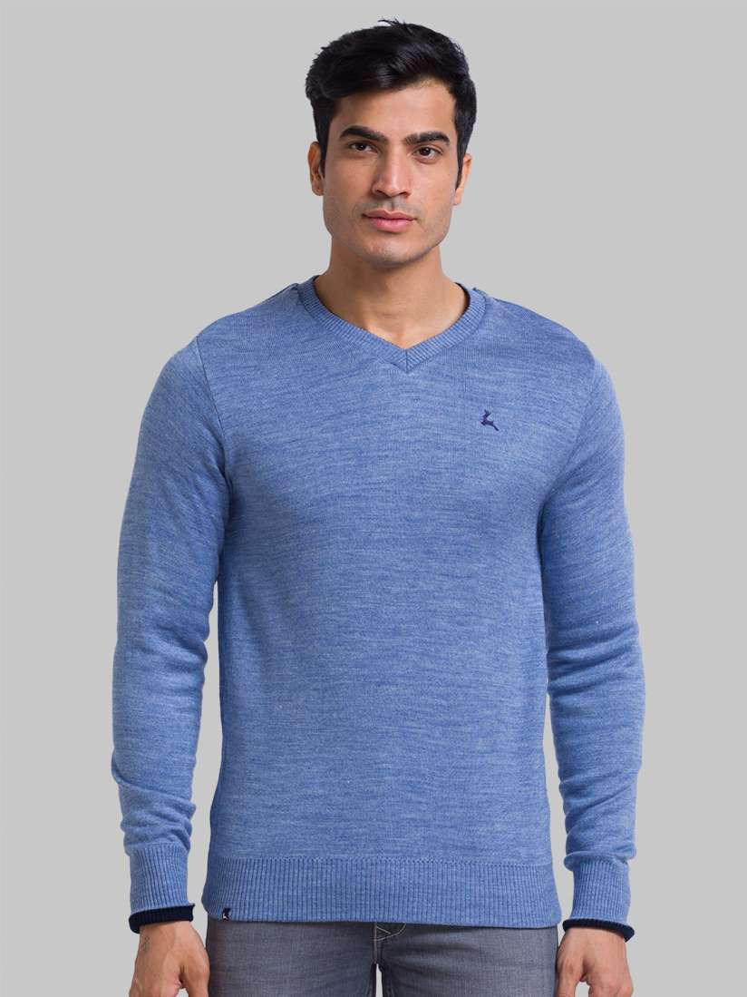 Buy Parx Men V Neck Acrylic Pullover Sweater Sweaters for Men 21830510 Myntra