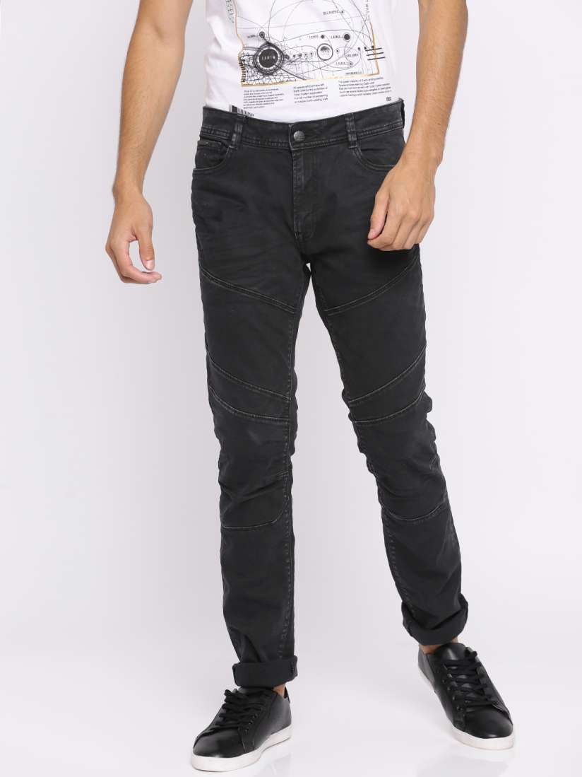 Buy Jack Jones Men Black Tim Slim Fit Low Rise Clean Look Stretchable Jeans Jeans for Men 2183143 Myntra