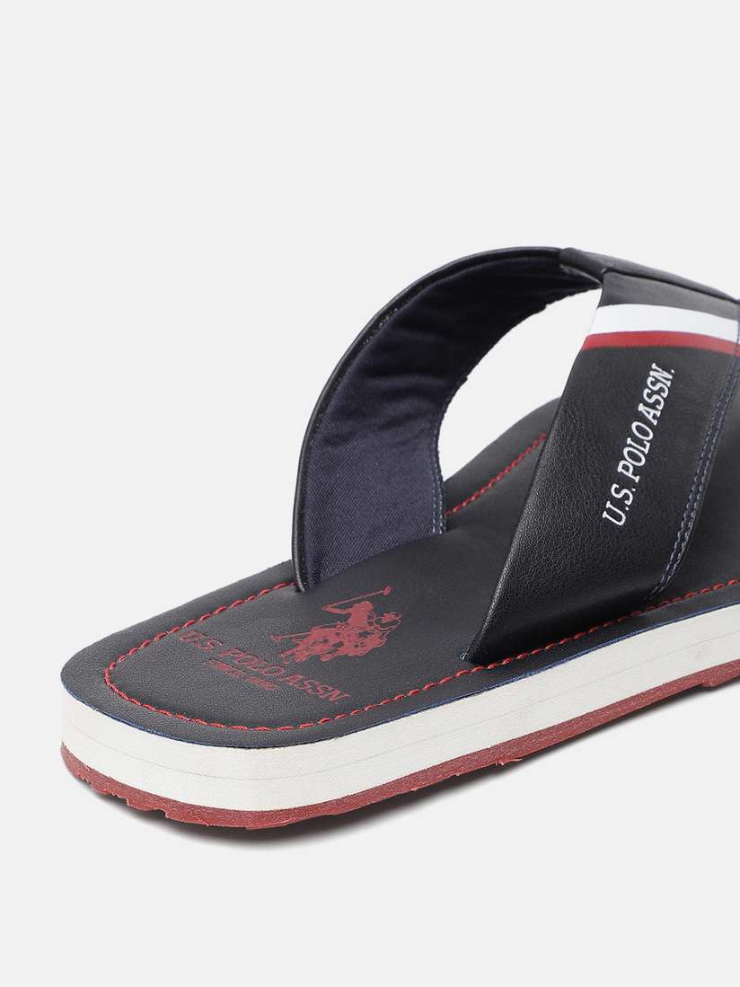 Buy Polo Men Brand Logo Printed Thong Flip-Flops Flip