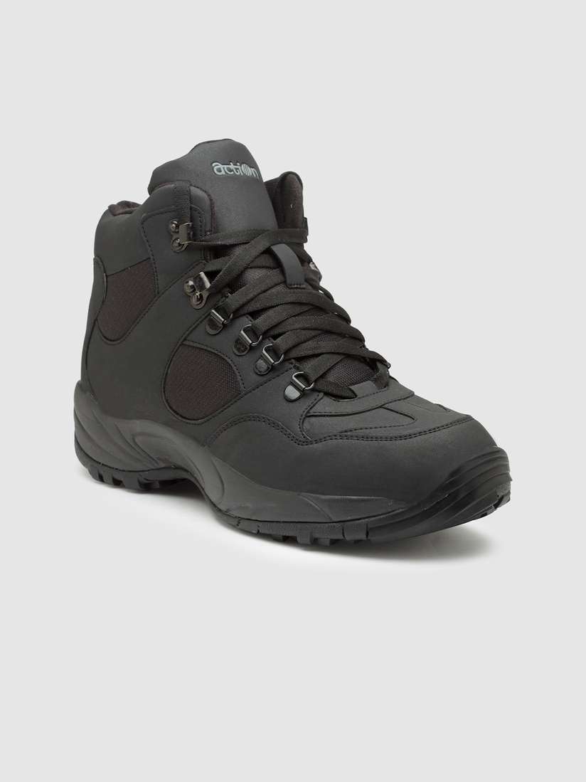 black high top running shoes