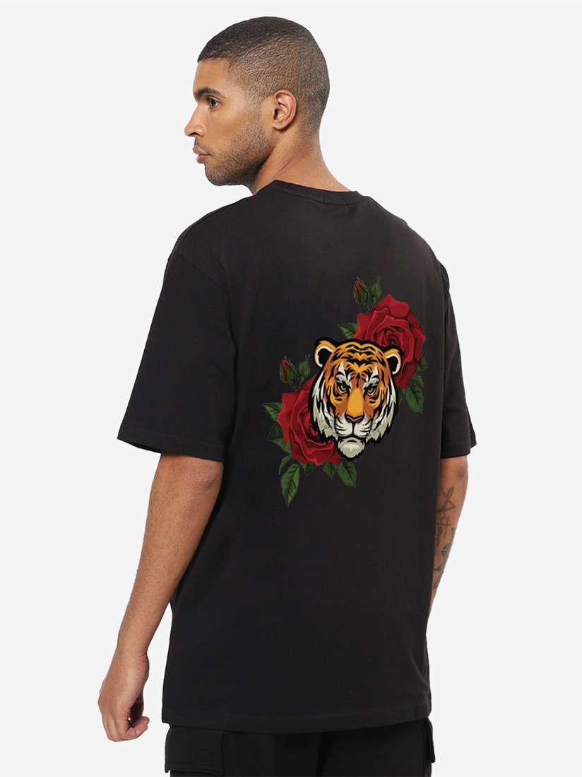 Mens rose print t shirt outlet