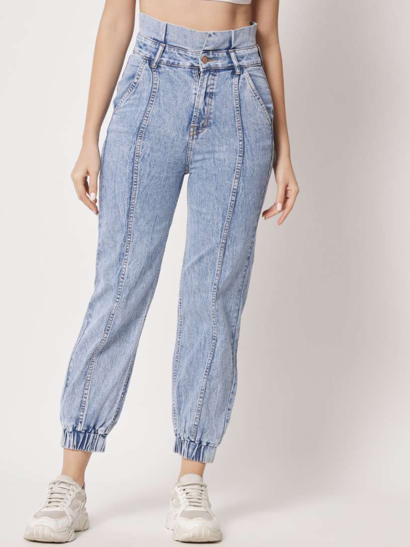 Buy River Of Design Jeans Women High Rise Heavy Fade Cotton Joggers Jeans for Women 21841138 Myntra
