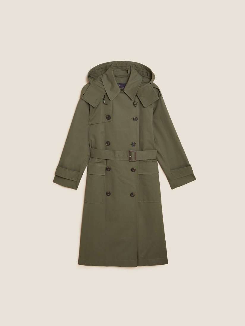 Marks and spencer trench coat with hood store