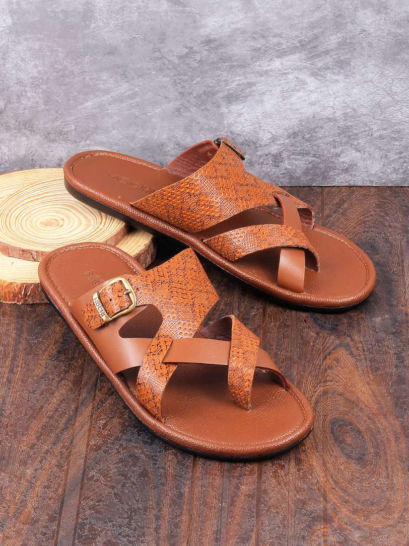 Buy Mochi Men Leather Comfort Sandals Sandals for Men 21847640 Myntra