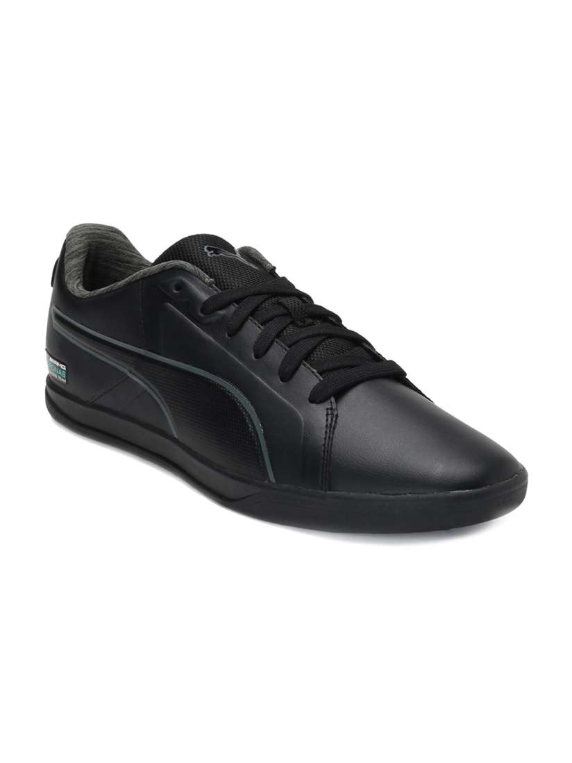 Puma black shoes myntra hot sale