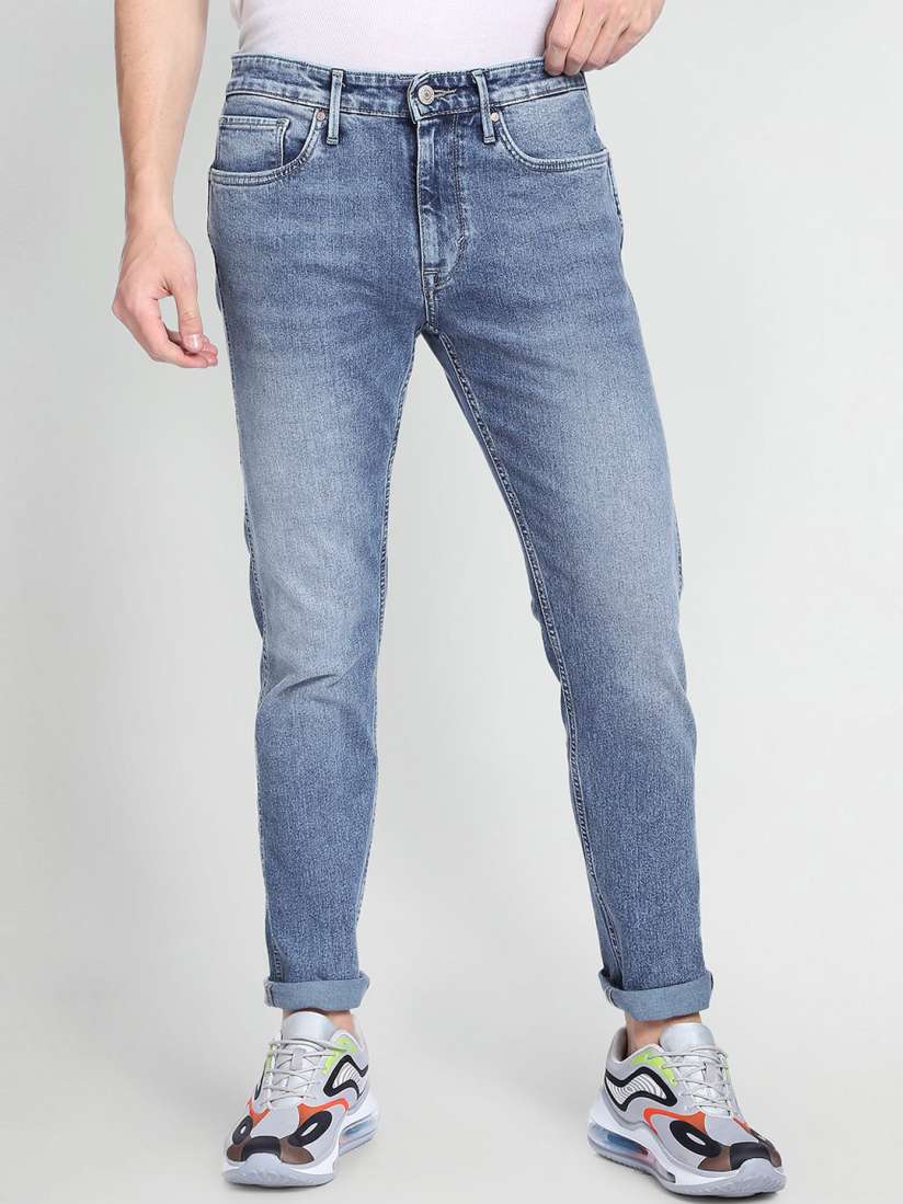 Buy Flying Machine Mid Rise Slash Slim Tapered Fit 90s Vintage Jeans Jeans for Men 21863530 Myntra