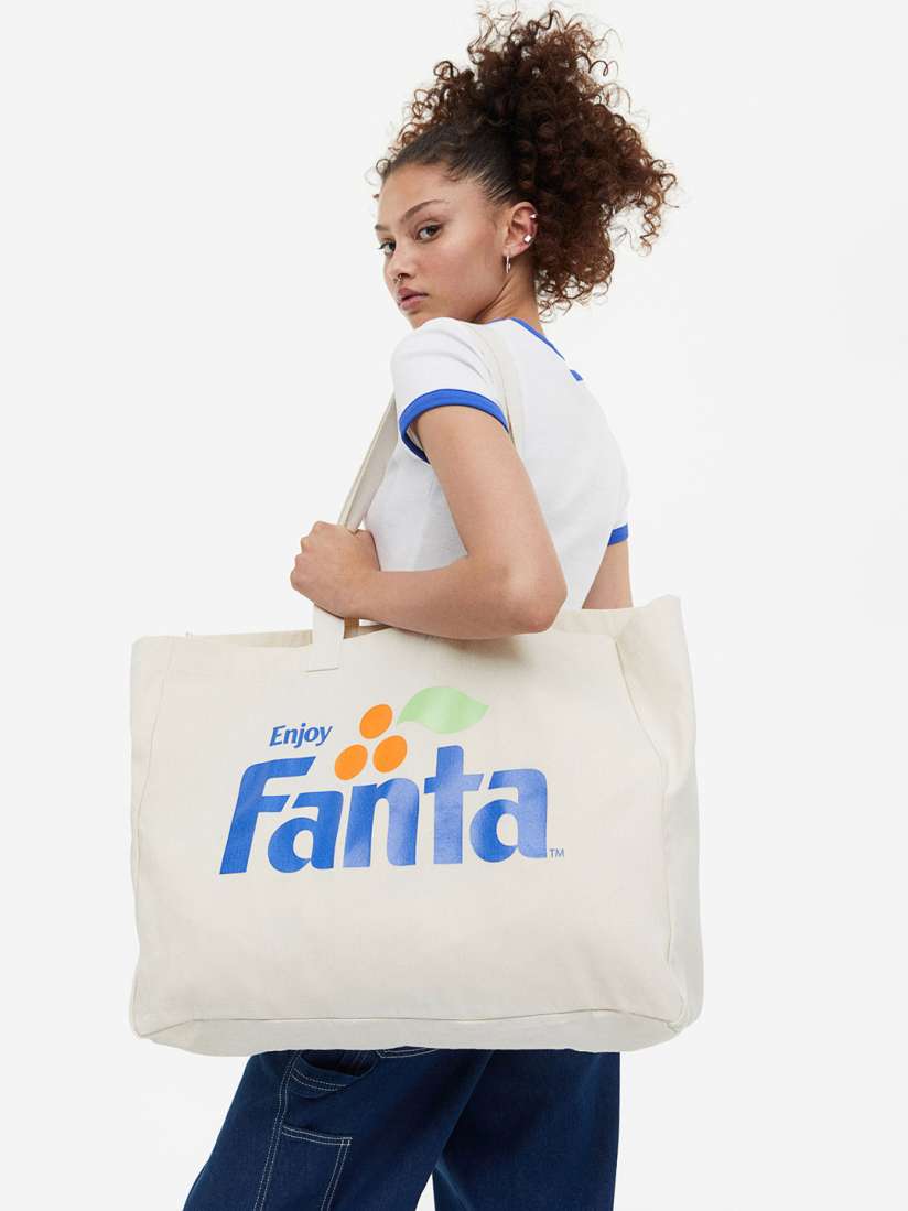 Buy H M Women Printed Canvas Shopper Handbags for Women 21864022 Myntra
