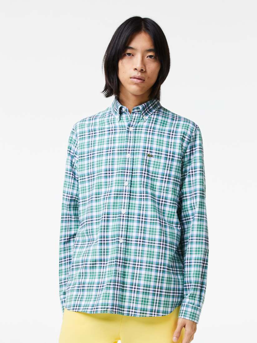 Lacoste tartan shirt store