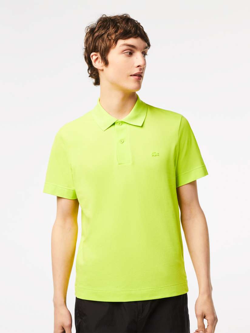 Lime green lacoste t shirt store