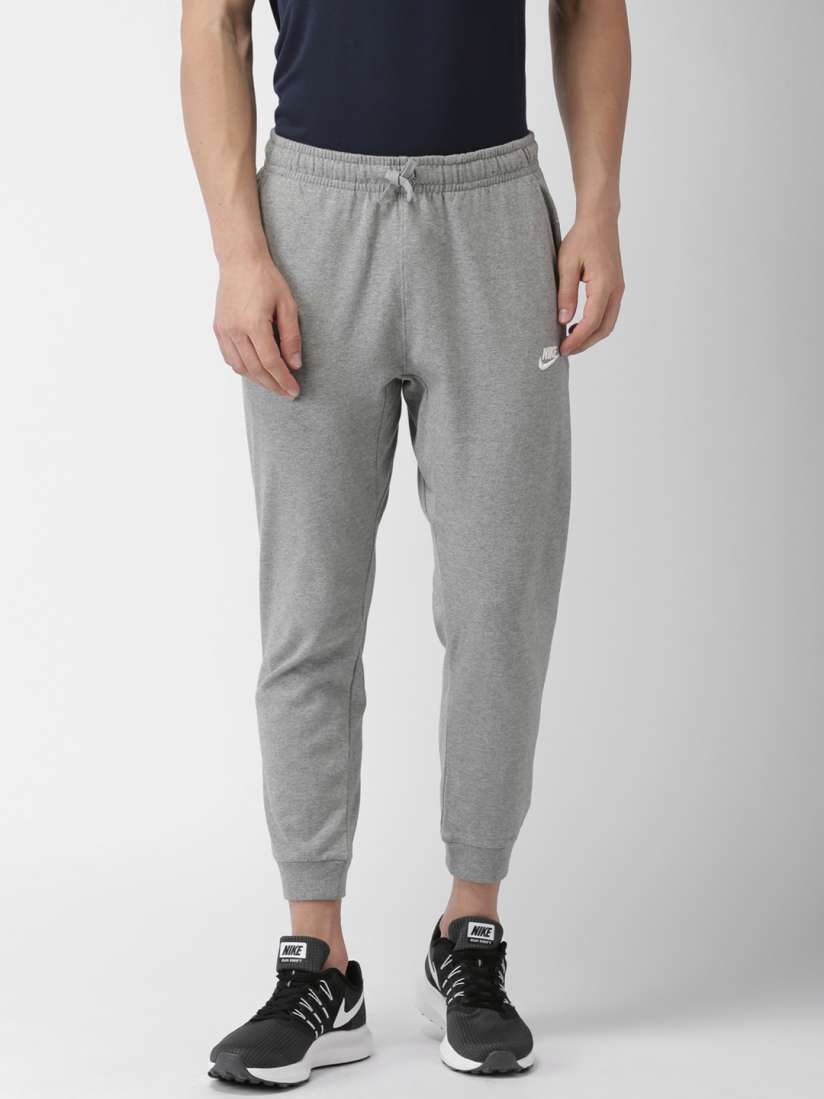 Buy Nike Grey Melange CF JSY CLUB KNIT Joggers Track Pants for Men 2187550 Myntra