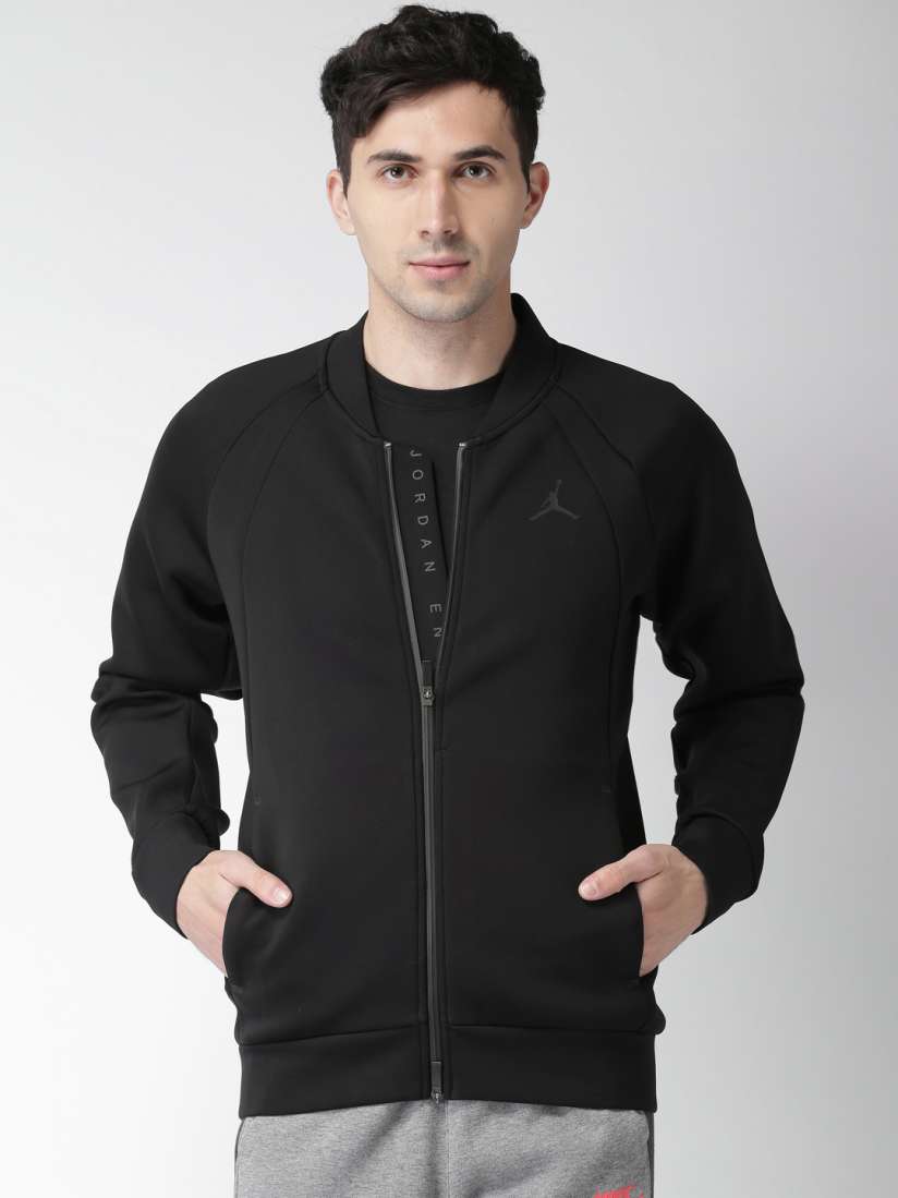 Buy Nike Men Black Solid NBA JORDAN FLIGHT TECH Sporty Jacket Jackets for Men 2187586 Myntra