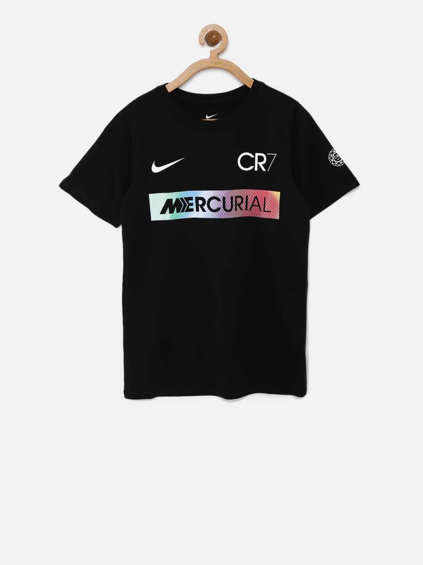 Buy Nike Boys Black RONALDO MERCURIAL Printed Football T shirt Tshirts for Boys 2187721 Myntra