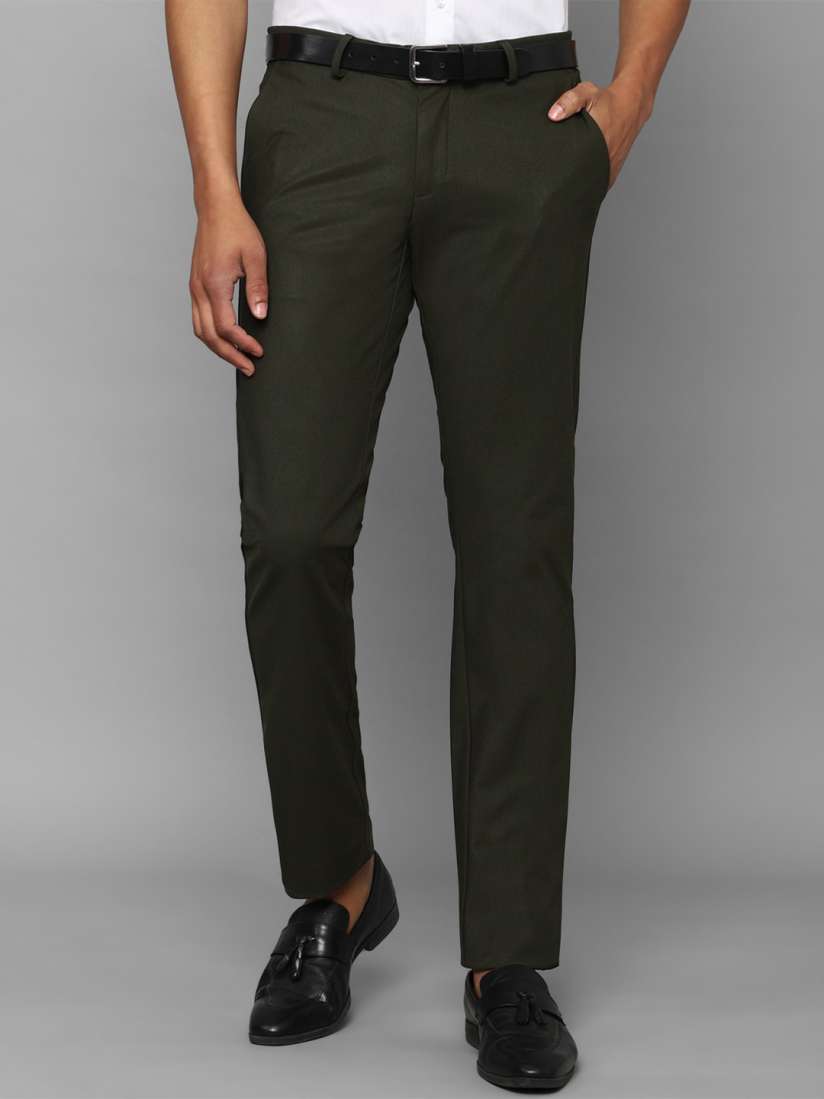 Buy Allen Solly Men Slim Fit Formal Trousers Trousers for Men 21877802 Myntra