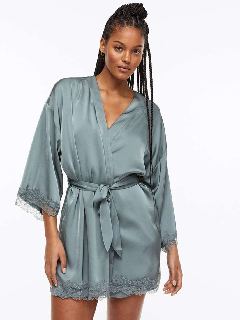 Buy H M Satin Dressing Gown Robe for Women 21881742 Myntra