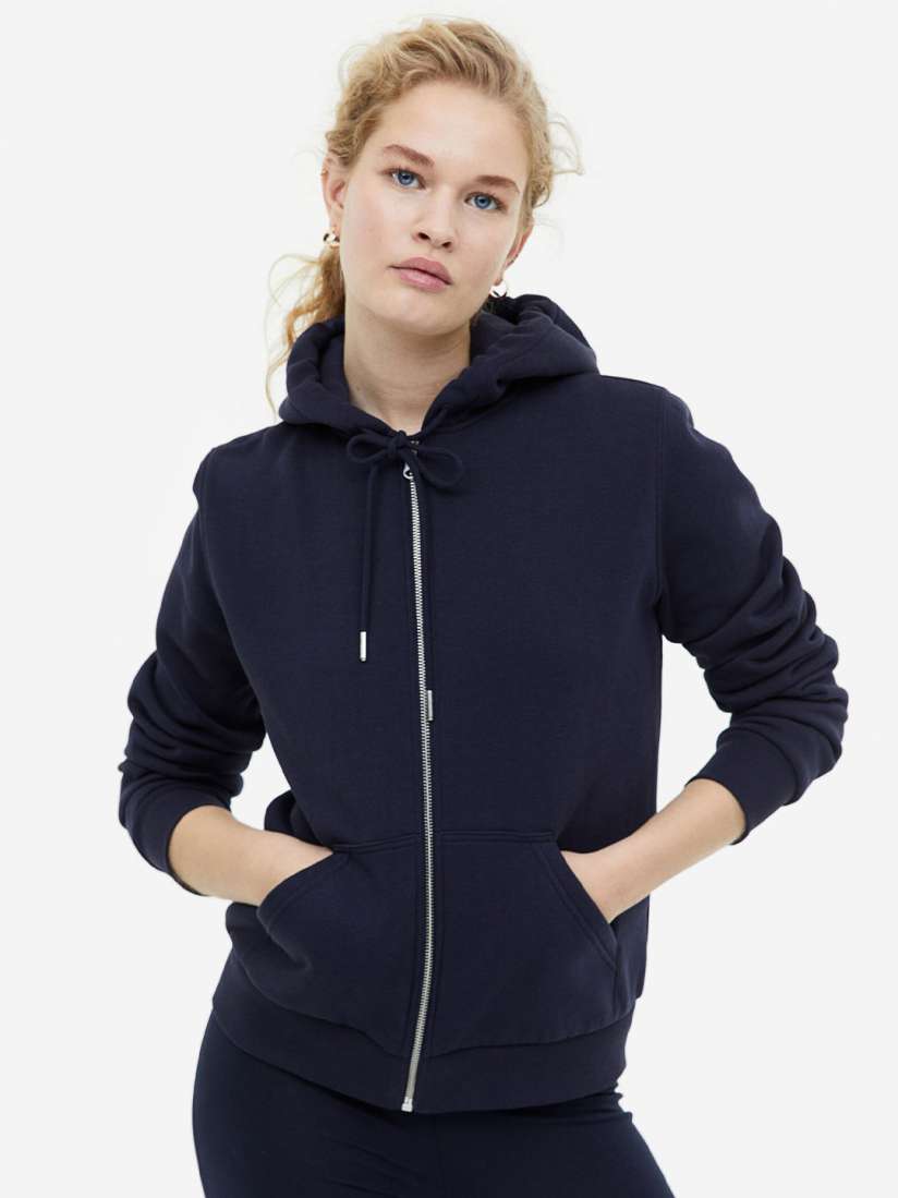 Buy H M Zip Through Hoodie Sweatshirts for Women 21881850 Myntra